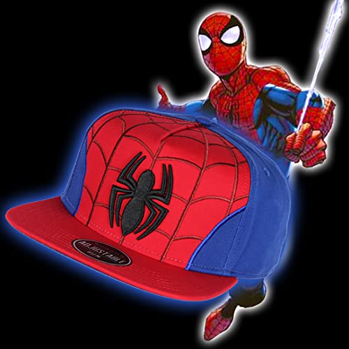 Marvel Comics Spiderman Embroidered Classic Character Costume Adjustable Snapback Hat