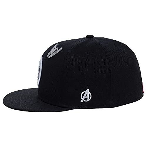 Marvel Thor Fashion Fitted w/Pin Flat Bill Cap Black/Grey