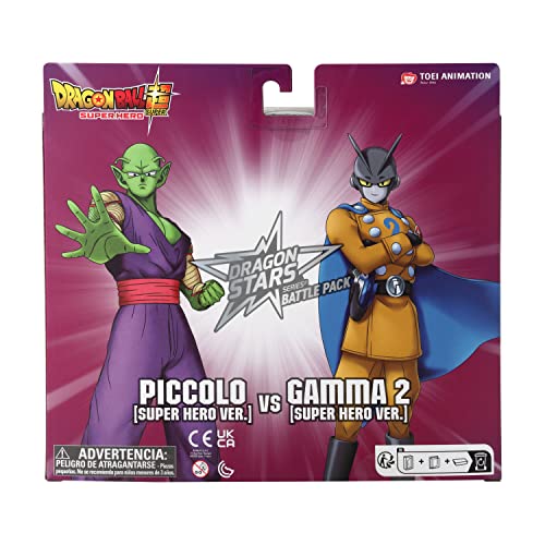 Dragon Ball Super - Super Hero - Piccolo vs Gamma 2, Bandai Dragon Stars 6.5" Action Figure Battle Pack