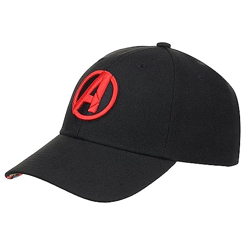 Marvel Avengers Comic UV Adjustable Hook-and-Loop Curved Bill Cap blk
