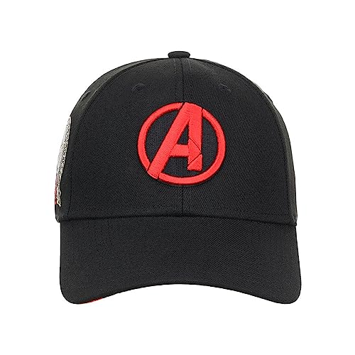 Marvel Avengers Comic UV Adjustable Hook-and-Loop Curved Bill Cap blk