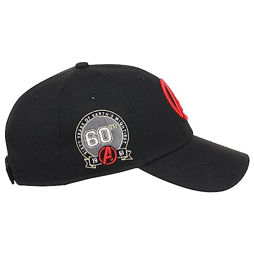 Marvel Avengers Comic UV Adjustable Hook-and-Loop Curved Bill Cap blk