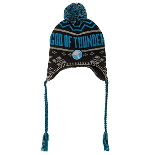 Marvel Thor God of Thunder Men's Laplander Knit Cap Multicolored