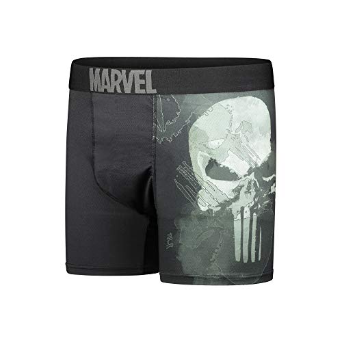 Marvel The Punisher Performance Mesh Underwear Boxer Briefs 3-Pair Pack (Small)