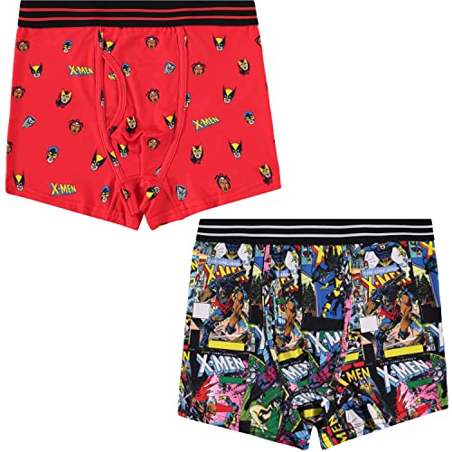 Marvel Mens Comics Boxer Briefs - X-Men Wolverine Mens Underwear - 2 Pack Boxer Briefs (Multicolor, X-Large)