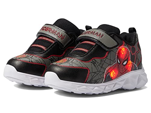 Favorite Characters Boy's Marvel Spidermanâ„¢ Light-Up Sneaker SPS343 (Toddler/Little Kid) Grey 11 Little Kid M