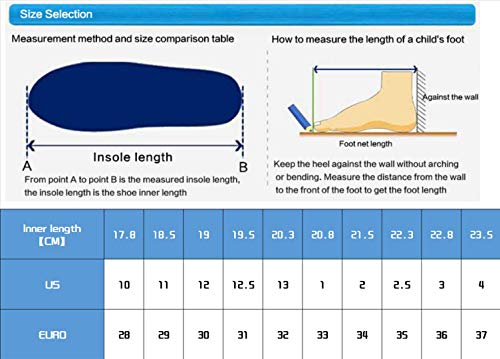 Boys Girls Shoes Lightweight Strap Slip On Sneakers for Kids Tennis Jumping Traveling Outdoor Cartoon Sports Shoes for Boy Red Size 1 US