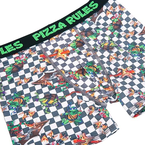 Teenage Mutant Ninja Turtles Boys' Mutant Mayhem 7PK Athletic Boxer Briefs with Leonardo, Donatello, Raphael & Michelangelo, 7-Pack, 6