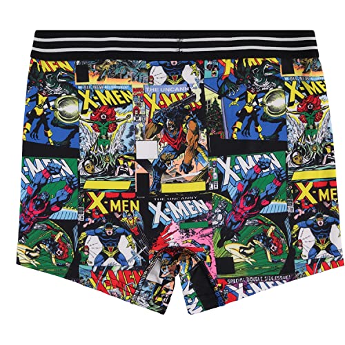 Marvel Mens Comics Boxer Briefs - X-Men Wolverine Mens Underwear - 2 Pack Boxer Briefs (Multicolor, X-Large)
