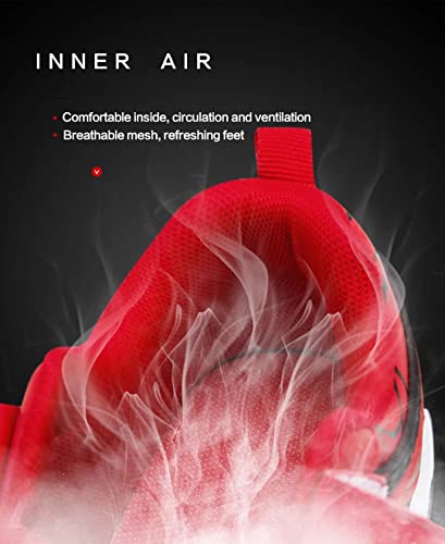 Boys Girls Shoes Lightweight Strap Slip On Sneakers for Kids Tennis Jumping Traveling Outdoor Cartoon Sports Shoes for Boy Red Size 1 US