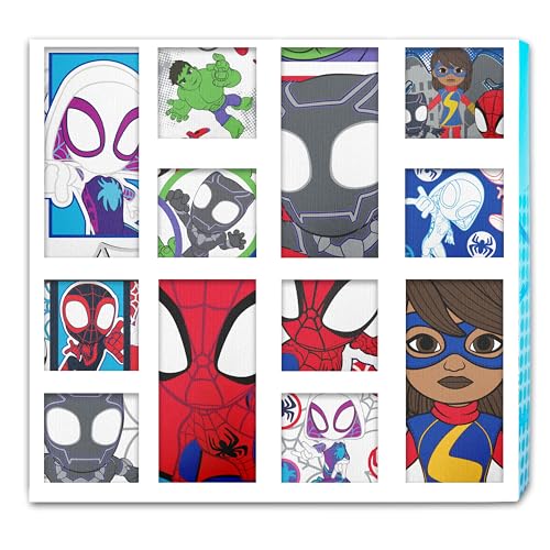 Marvel Boys' Toddler Exclusive 12-PK UNBOXING Spiderman Friends Perfect for Gifting & Potty Training, 12-Pack Superhero Adventures Brief