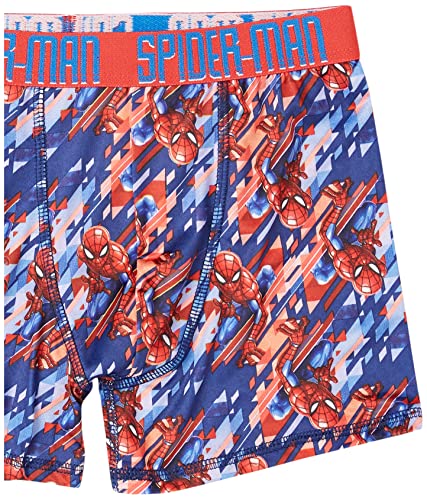 Spiderman Boys Multipacks with Multiple Print Choices Available in Sizes 4, 6, 8, 10, and 12, 7-Pack Athletic Boxer Brief_Classic