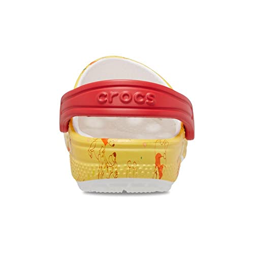 Crocs Kids Classic Winnie The Pooh Clogs | Toddler Shoes, White/Multi, 10 US Unisex