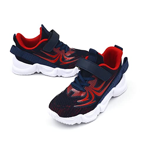 TISGOTAN Kid Sneakers Boy Spider Shoes Trail Running Shoes Walking Shoes TS03 Navy 3 Big Kid