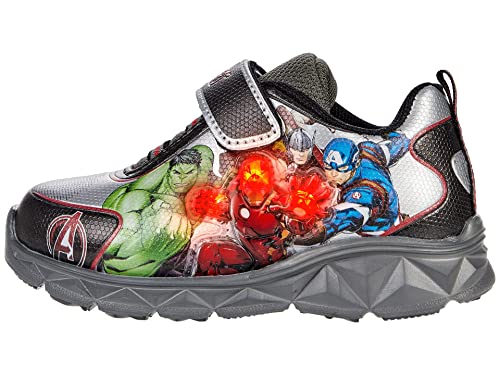 Favorite Characters Avengers⢠Lighted Athletic 0AVF373 (Toddler/Little Kid) Black 11 Little Kid M