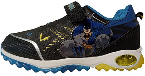 DC Comics Boy's Batman Light Up Sneaker Shoes (Black/Navy, Numeric_7)