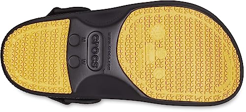 Crocs Unisex Classic Adjustable Batman Clogs | Slip Resistant Work Shoes, Black, Numeric_8 US Men