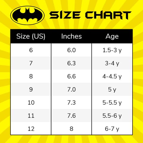 DC Comics Batman Boys Lighted Athletic Sneaker, Size 9, Toddler Black