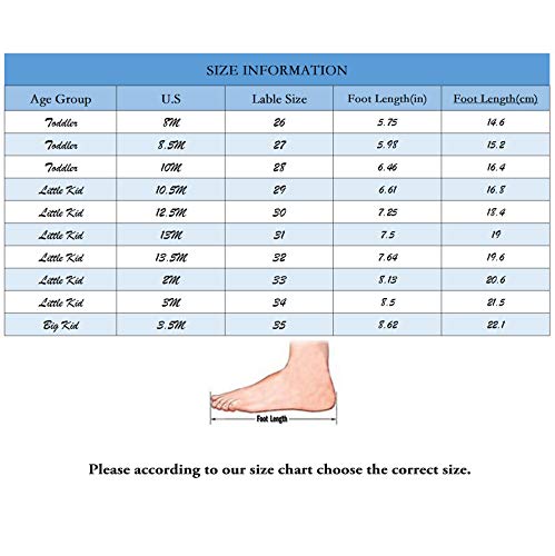 YUNICUS Toddler Girl Sneakers, Kids LED Light Up Shoes Sport Sneaker for Boys Girls (Toddler 8M, Black/Green)