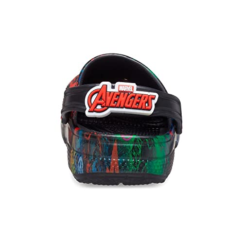 Crocs Kids' Superhero Clog , Marvel/Black, 12 Little Kid