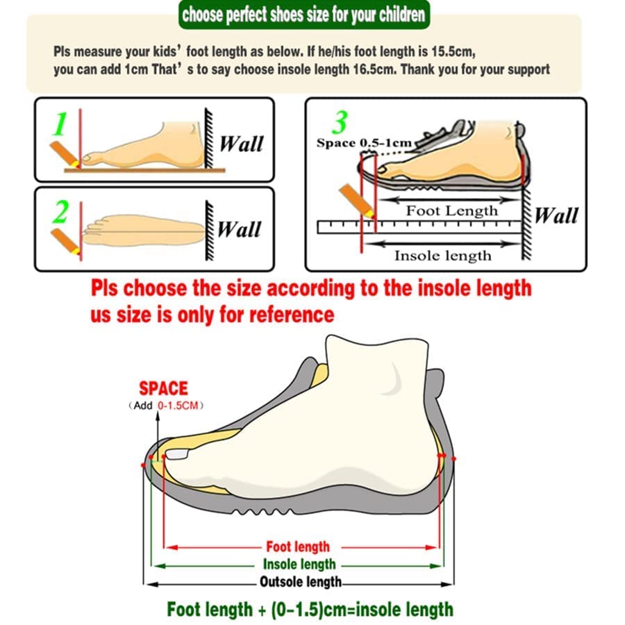 RAYCHY Toddler Boys Girls Light Up Shoes LED Lightweight Mesh Breathable Walking Sneakers Red