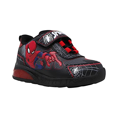 Favorite Characters Marvel Toddlers Spider-Man Light-Up Shoes, 11.5 Little Kid Black