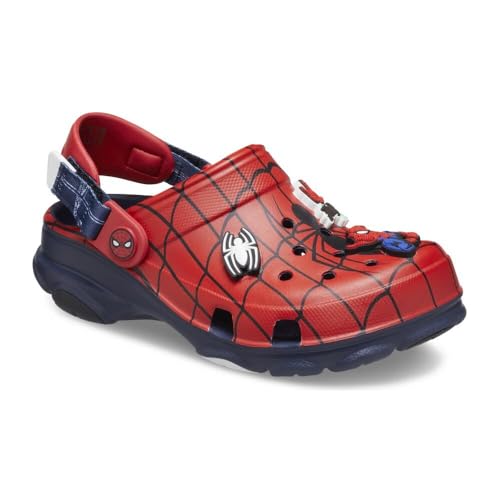 Crocs Classic All-Terrain Spiderman Clogs, Navy, 5 US Unisex Big Kid