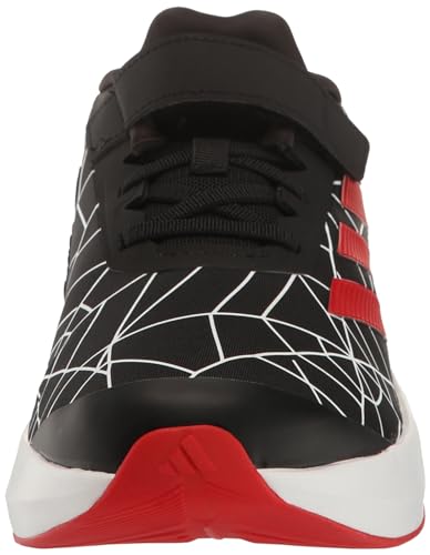 adidas Duramo Spider-Man Sneaker, Black/Better Scarlet/White (Elastic Lace), 6.5 US Unisex Big Kid