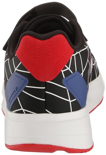 adidas Duramo Spider-Man Sneaker, Black/Better Scarlet/White (Elastic Lace), 6.5 US Unisex Big Kid
