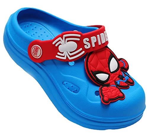 Everyday Delights Marvel Spider-Man Avengers Clogs Slip on Water Shoes Casual Summer for Boys Kids Children - Red M Size, Medium Little Kid