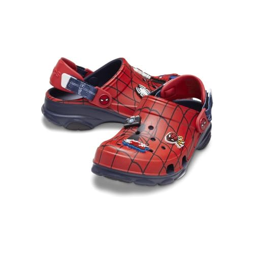 Crocs Classic All-Terrain Spiderman Clogs, Navy, 5 US Unisex Big Kid