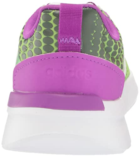 adidas Kids Racer TR21 Running Shoe, Semi Solar Green/White/Shock Purple (Superhero), 5.5 US Unisex Toddler