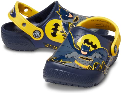Crocs Kids' Superhero Clog , Batman/Navy, 11 Little Kid