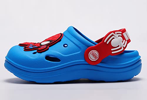 Everyday Delights Marvel Spider-Man Avengers Clogs Slip on Water Shoes Casual Summer for Boys Kids Children - Red M Size, Medium Little Kid