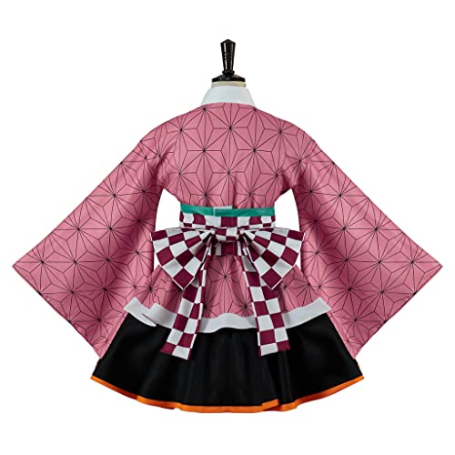 1791's lady Kamado Tanjirou Cosplay Rengoku Costume Inosuke Hashibira Kimono for Halloween Party Cosplay Outfits (Kamado Nezuko, XXXL)