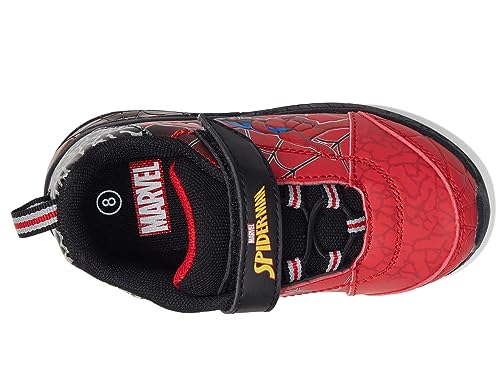 Favorite Characters Boy's Marvel Spiderman™ Light-Up Sneaker SPF342 (Toddler/Little Kid) Red 9 Toddler M