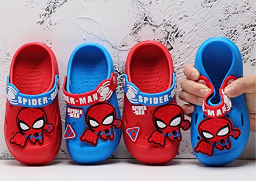 Everyday Delights Marvel Spider-Man Avengers Clogs Slip on Water Shoes Casual Summer for Boys Kids Children - Red M Size, Medium Little Kid