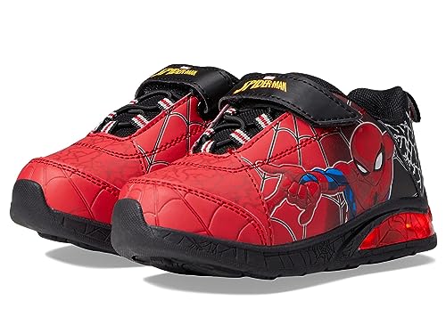 Favorite Characters Boy's Marvel Spiderman™ Light-Up Sneaker SPF342 (Toddler/Little Kid) Red 9 Toddler M