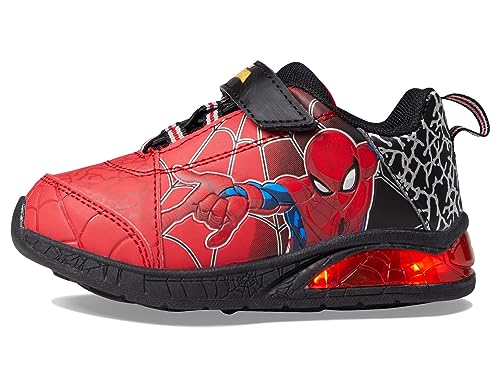 Favorite Characters Boy's Marvel Spiderman™ Light-Up Sneaker SPF342 (Toddler/Little Kid) Red 9 Toddler M