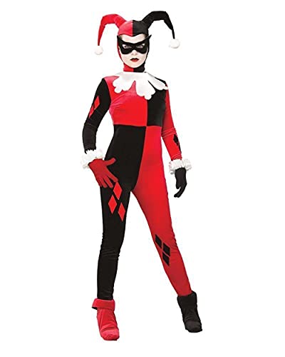 Rubie's womens Dc Comics Harley Quinn Adult Sized Costumes, Red/Black, Small US