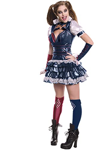 Secret Wishes womens Dc Comics Secret Wishes Arkham Knight Harley Quinn Adult Sized Costumes, As Shown, Medium US