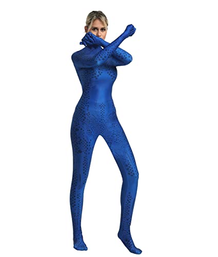 Cosplay Life Superhero Mystique Bodysuit Suit - Comic Halloween Zentai Jumpsuit Outfit For Unisex Adult (M)