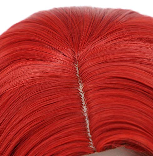 karlery Women's Long Wave Red Hair Halloween Cosplay Wig Anime Costume Party Wig