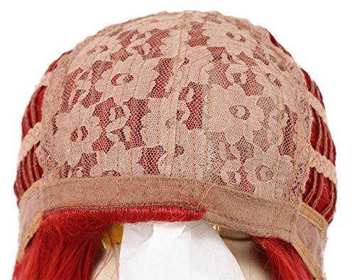 karlery Women's Long Wave Red Hair Halloween Cosplay Wig Anime Costume Party Wig