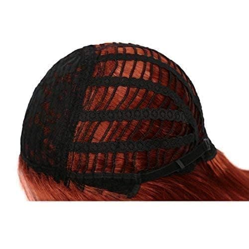 BESTUNG Red Bob Wigs for Women Short Straight Red Wig Side Part Synthetic Hair Costume Wigs for Cosplay Daily Party Halloween