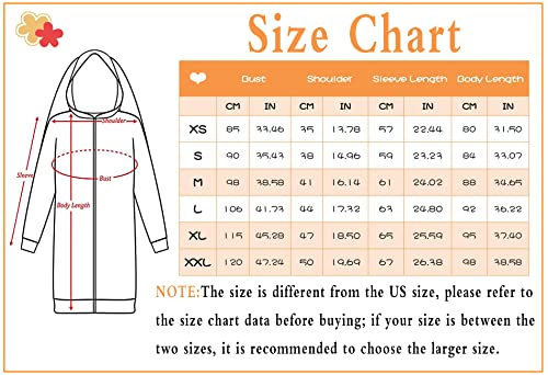Coslover Anime Runa Cosplay Costume Bunny Ears Hoodie Hooded Jacket Coat Women Girl,M