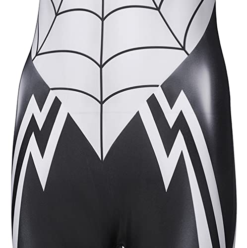 Jannoyra Moon Silk Cosplay Spider Women Jumpsuit Bodysuit Outfit Spider Bride Jannoyra Moon Halloween Catsuit Playsuit Uniform (Medium, Black)