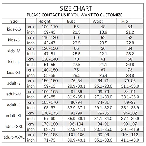 Halloween Cosutme Cosplay Bodysuit Zentai Outfit for Adult Kids