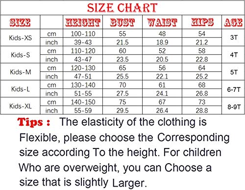 SHECZAR Kids Halloween Cosplay Costume Bodysuit Zentai Outfit for Kids With Mask