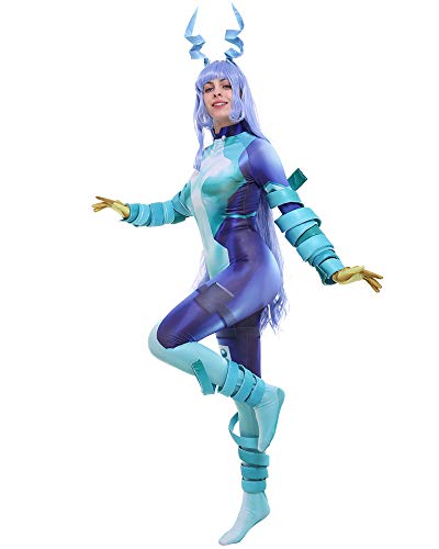 miccostumes Women's Anime Hero 3D Printed Bodysuit Cosplay Costume with Accessories (L, Multicolored)